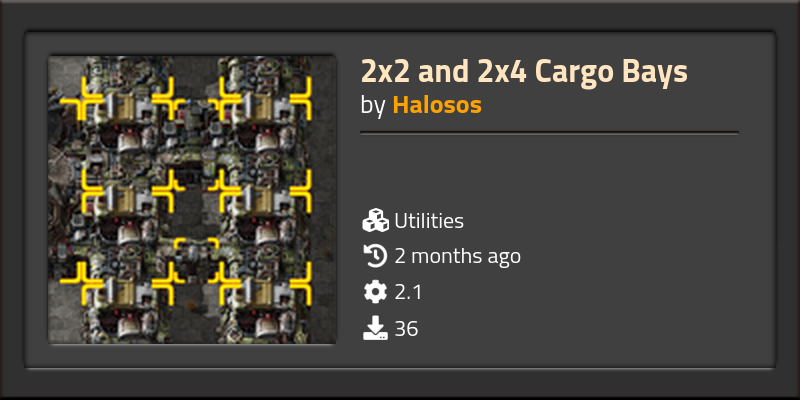2x2 and 2x4 Cargo Bays - Click to view on Factorio mod portal