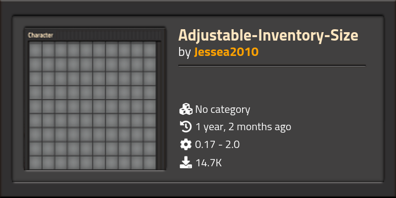Adjustable-Inventory-Size - Click to view on Factorio mod portal