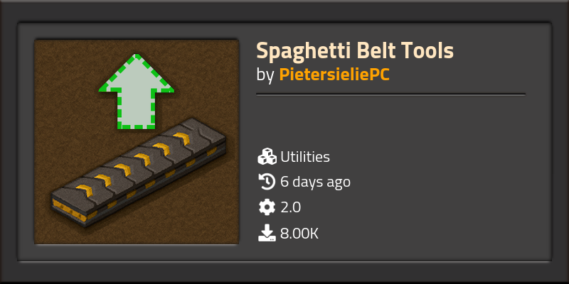 Spaghetti Belt Tools - Click to view on Factorio mod portal
