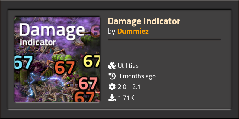 Damage Indicator - Click to view on Factorio mod portal