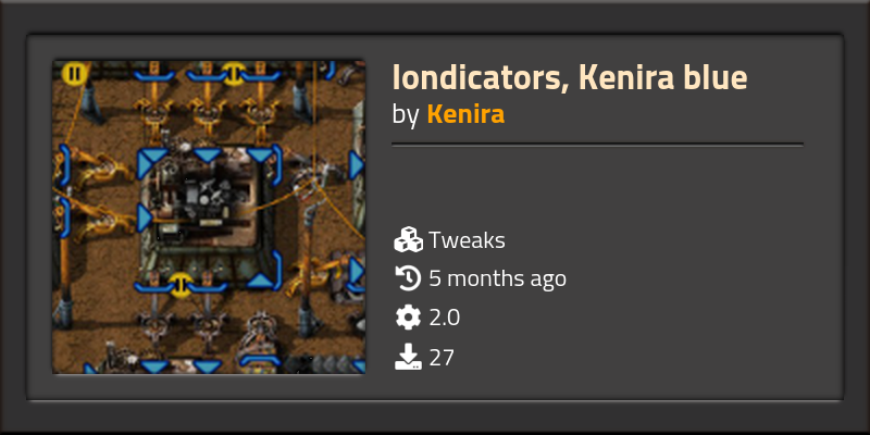 Iondicators, Kenira blue - Click to view on Factorio mod portal