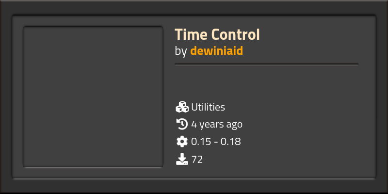 Time Control - Factorio Mods