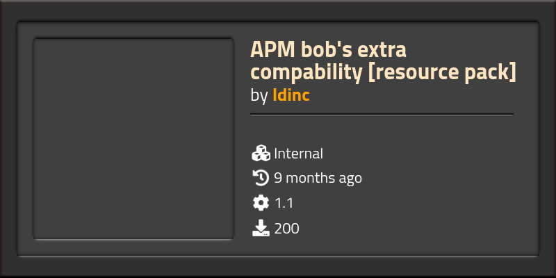 APM bob s extra compability resource pack Factorio Mods