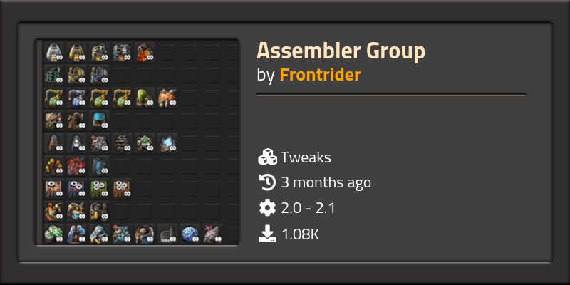 Assembler Group - Click to view on Factorio mod portal