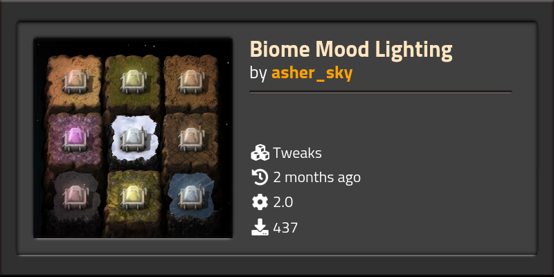 Biome Mood Lighting - Click to view on Factorio mod portal