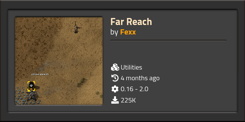 Far Reach - Click to view on Factorio mod portal