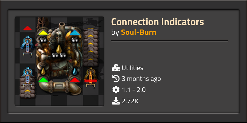 Connection Indicators - Click to view on Factorio mod portal